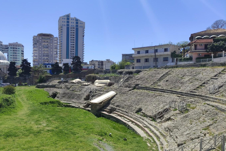 Tirana Airport → Durrës & Golem: Private Ride Private Arrival + Durrës Intro: Amphitheatre & Promenade