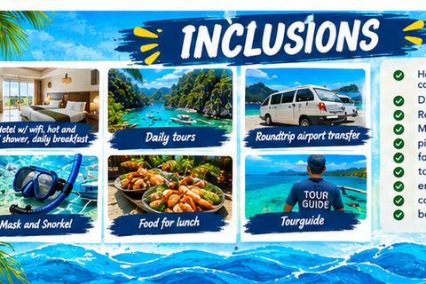 Coron: 6-Day Guided Tour with Hotel, Breakfast, and Tours