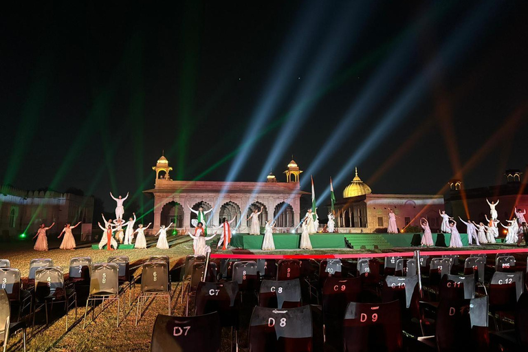 Delhi: Red Fort Light & Sound Show With Skip The Line Entry Tour With Guide Only