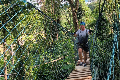 Phuket: Jungle Xtrem Avonturen en Zipline ParkAvontuur voor gevorderden met 45 platforms