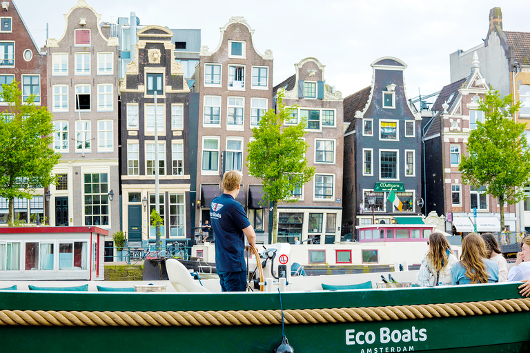 Amsterdam : La toute nouvelle croisière sur les canaux avec un vin, une bière ou un sodaAmsterdam : Croisière élégante sur les canaux avec une bière, un vin ou un soda