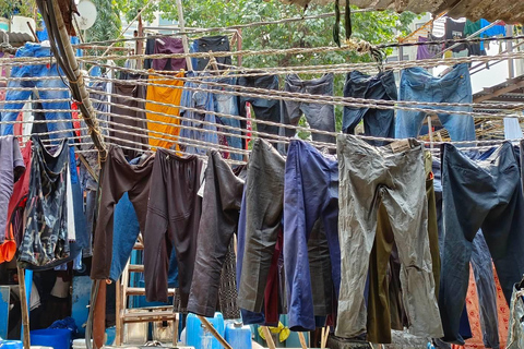 Tour particular em DhobiGhat, lavandaria e favelas, com serviço de busca