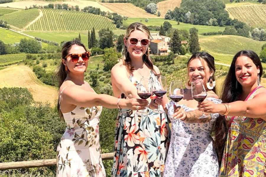 Von Florenz aus: Toskana & San Gimignano Tour mit 2 Verkostungen