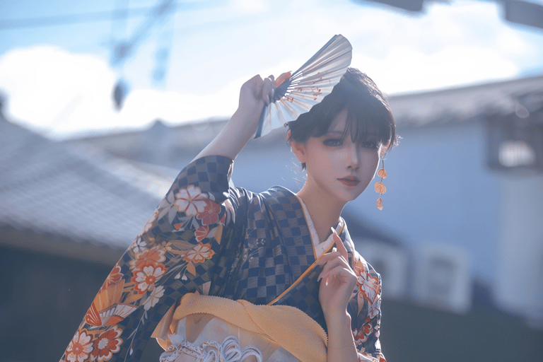 Kyoto: Gion Kiyomizudera Kimono Yukata Hairstyle& Photoshoot Kyoto Photo Session ONLY (1-Hour)