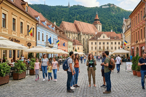 Bucharest : Peles, Bran & Wednesday Castles + Brasov Tour COACH TOUR Audio guide in 24 languages