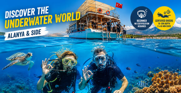 Alanya/Side: Scuba Diving Tour For Beginners & Certified