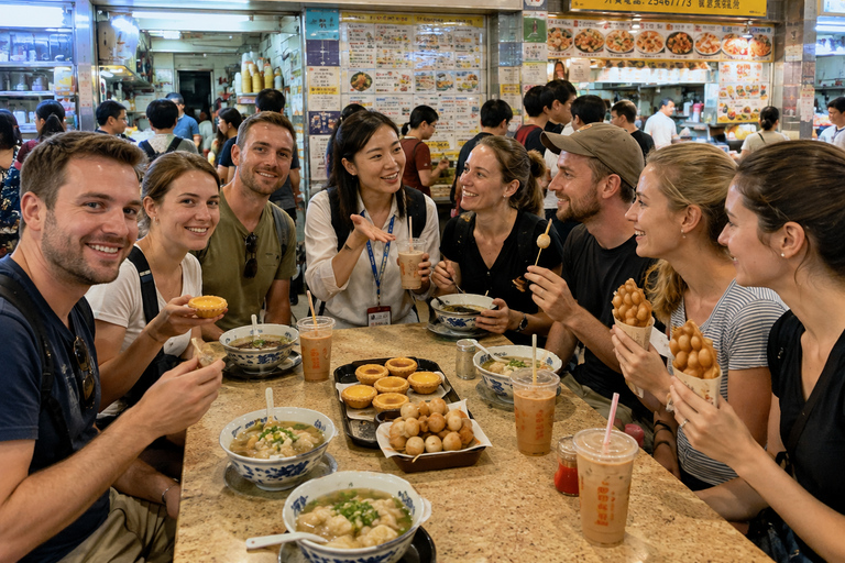Hong Kong: Old Streets Temples & Local Food Walk Tour