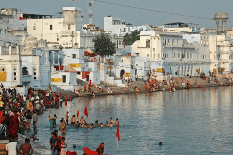 Depuis Jaipur : Visite privée d'Ajmer et de Pushkar en taxi