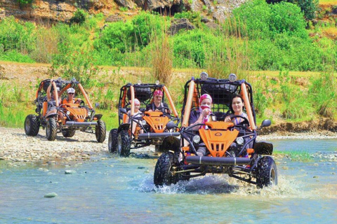 Från Antalya: Rafting Zipline Quad Jeep Tour med lunchRafting Zipline Quad Jeep 4 i 1 Adrenalin Tour med lunch