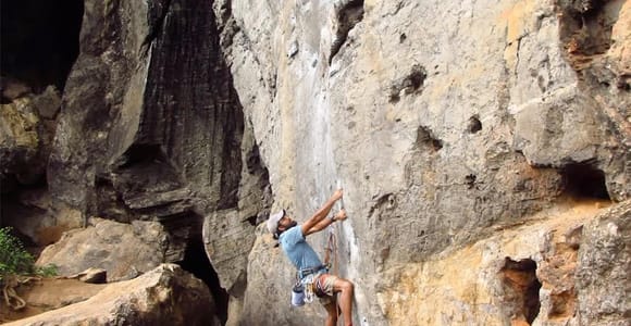 Krabi: Railay Rock Climbing, Bat Cave & Viewpoint Abseil