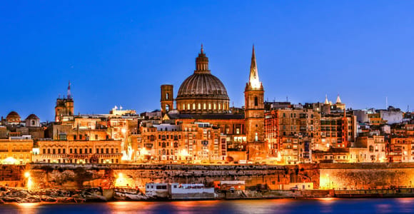 Malta: Valletta, Mdina, and Mosta Night Tour