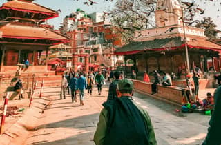 Kathmandu: Geführte Tour zum Durbar-Platz ab Thamel
