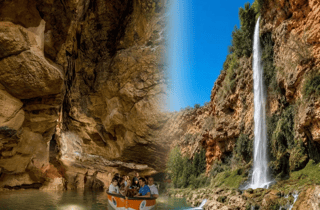 Valencia: Tour durch die Höhlen von San José & Tagestour zu einem Sommerwasserfall