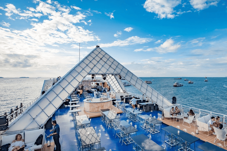 Ocean Sky Pattaya Sunset Dinner Cruise Experience Sunset Dinner Cruise Pattaya with Buffet, Show, and Sea View