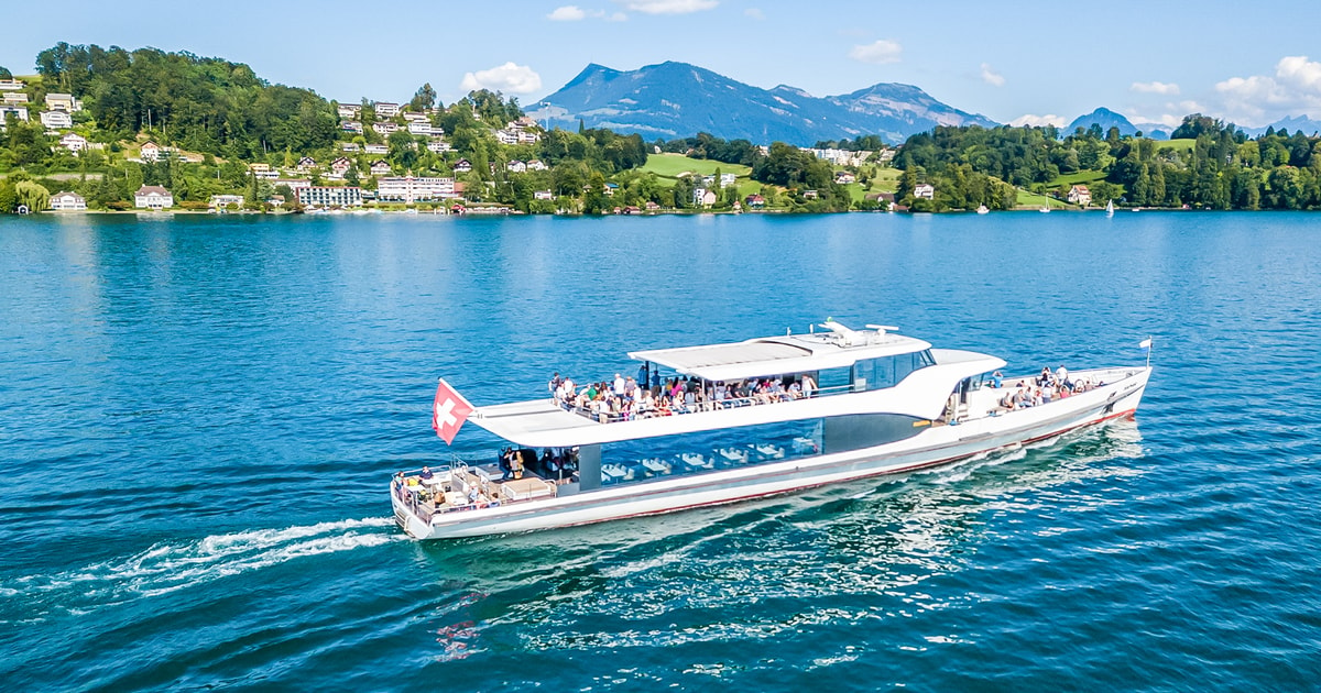 lucerne 1 hour cruise on panoramic yacht