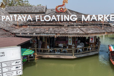 Pattaya: Guided City Tour with Floating Market & Lunch Join Tour+Boat Experience