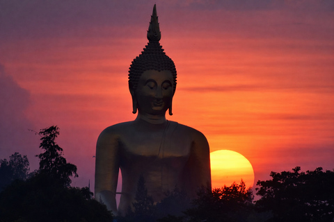 Bangkok: Giant Buddha & Ayutthaya Afterlife Tour Round Trip Transportation & Guide