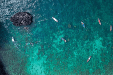 Phuket: Passeio de lancha ou catamarã pelas ilhas Phi Phi e KhaiPhuket: Passeio de catamarã pelas ilhas Phi Phi e Khai