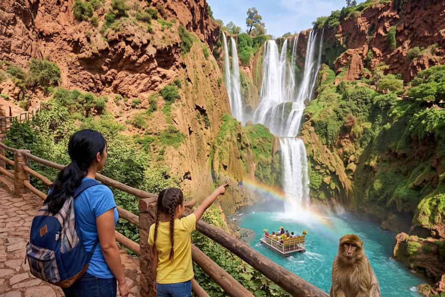 Ab Marrakesch: Tagestour zu den Ouzoud-Fällen mit Bootsfahrt. Foto: GetYourGuide