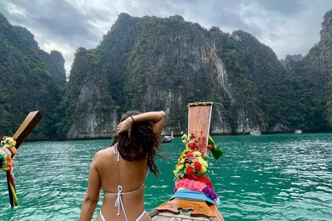 From Koh Phi Phi island and 7 Islands Long Tail Boat Trip