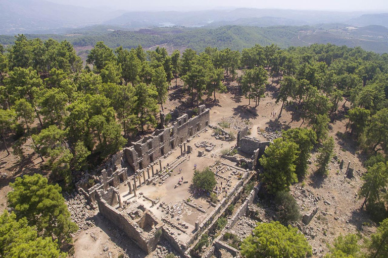 Città di Side: Tour in autobus e tour in barca del Lago Verde con pranzo