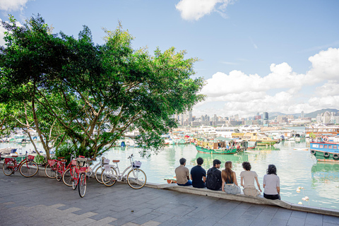 Victoria Harbour Shoreline Bike + Street Food Half-day Tour