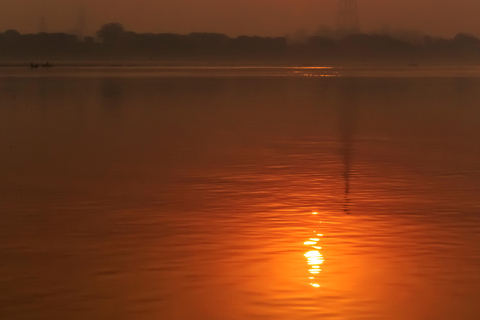 Passeio de barco ao pôr do sol, Ganga Arti, comida de rua, passeio pelo património