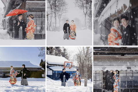 Hokkaido: Wedding Photo Tour with Snowy Landscapes & Styling