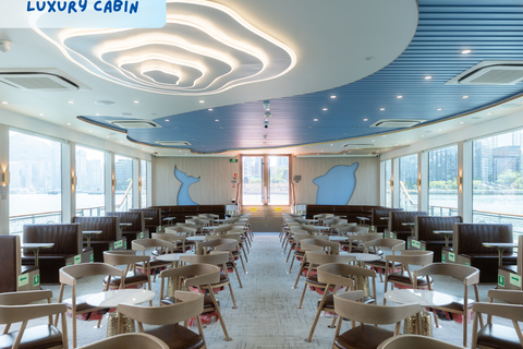 Hong Kong: Victoria Harbour Water Taxi Sightseeing Cruise 45Mins Sightseeing Trip with Modern Cruise