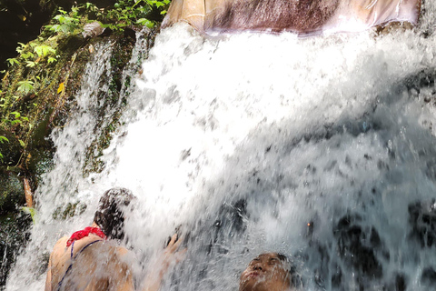 Balinese Purification at holy water temple with Local