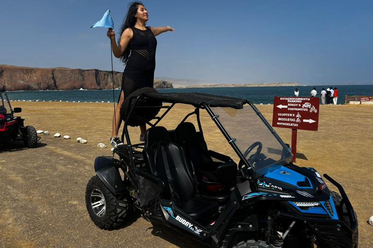 Paracas: Mini Dune Buggy Adventure and Sunset Kayak Sightseeing Tour Paracas: Mini Polaris Adventure and Sunset Kayak Sightseeing Tour