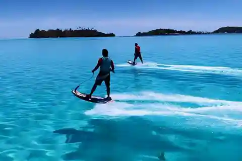 Jetboard session in Bora Bora