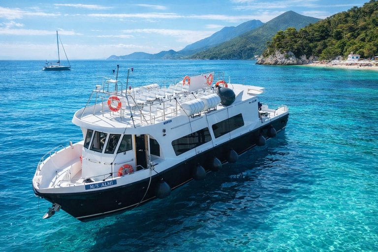 From Chania: Souda Bay Cruise to Marathi & Almyrida From Chania: Souda Bay Islet & Marathi Beach Relaxing Cruise