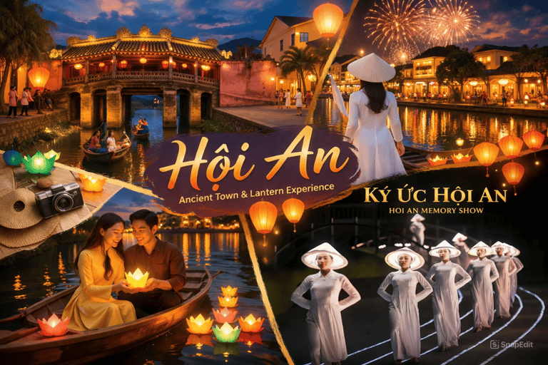 Hoi An Ancient Town & Release Lanterns & Hoi An Memory Show Only Ticket To See Hoi An Memory Show