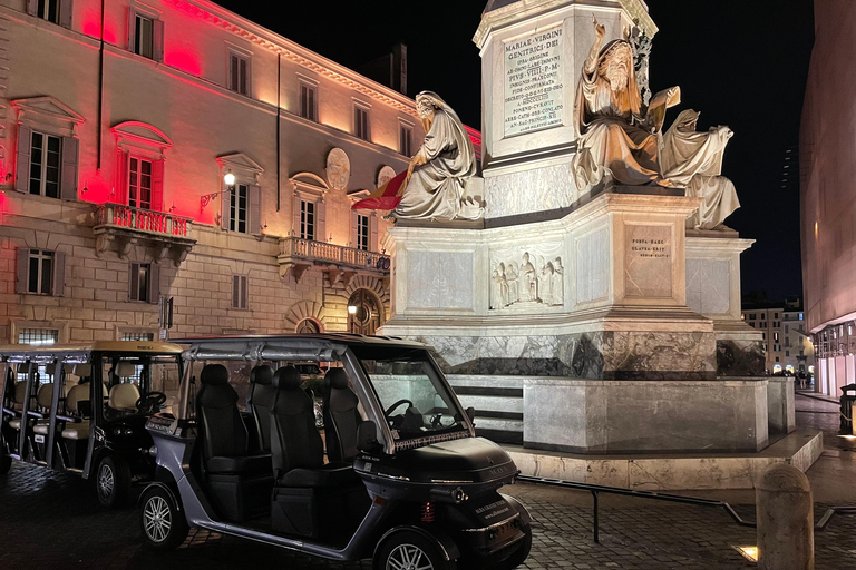Rome by Night Private Golf Cart Tour