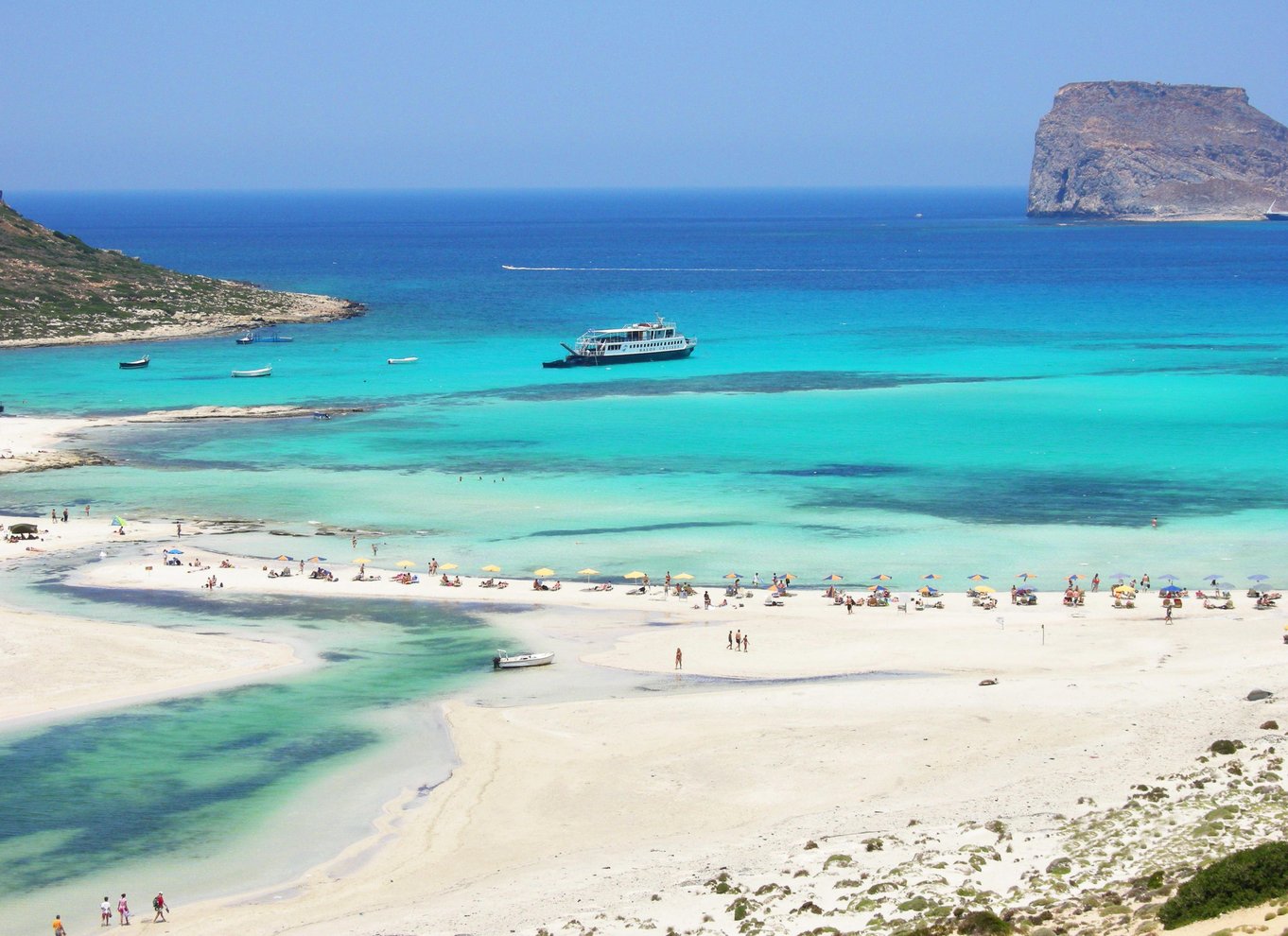 Fra Kissamos havn: Bådtur til Balos-lagunen og Gramvousa