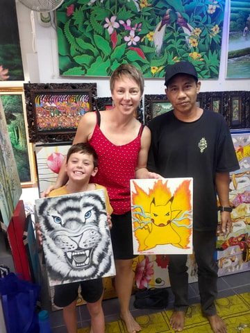 Ubud: Balinese Painting Workshop with Local Artist