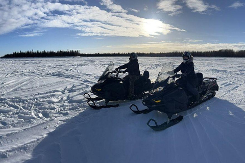 Fairbanks, Alaska: Guided Snowmobile Tour Snowmobile Tour: Couple (2 riders per sled)