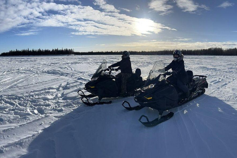 Fairbanks, Alaska: Guided Snowmobile Tour Snowmobile Tour: Couple (2 riders per sled)
