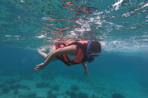 Isla Mujeres: Passeio de catamarã, mergulho com snorkel, bufê e open barPasseio de Tulum