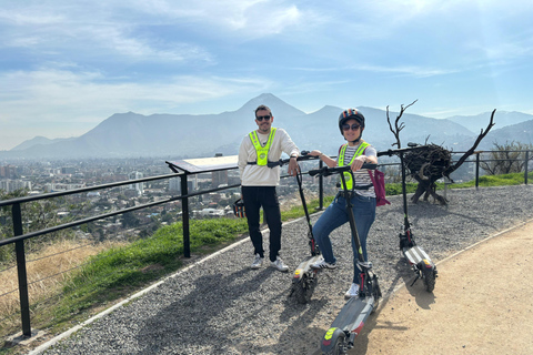 Andes Mountain Range on Electric Scooter, culture and nature