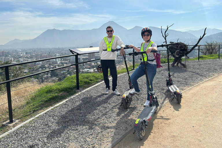 Andes Mountain Range on Electric Scooter, culture and nature