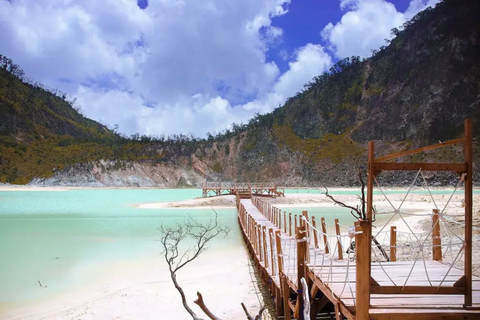 Jakarta: White Crater, Suspension Bridge & Hot Spring