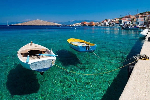 Rhodes: Cruise to Chalki Island, Alimia Bay & Dolphin Spot Rhodes: Cruise to Chalki Island & Alimia Bay & Dolphins Spot