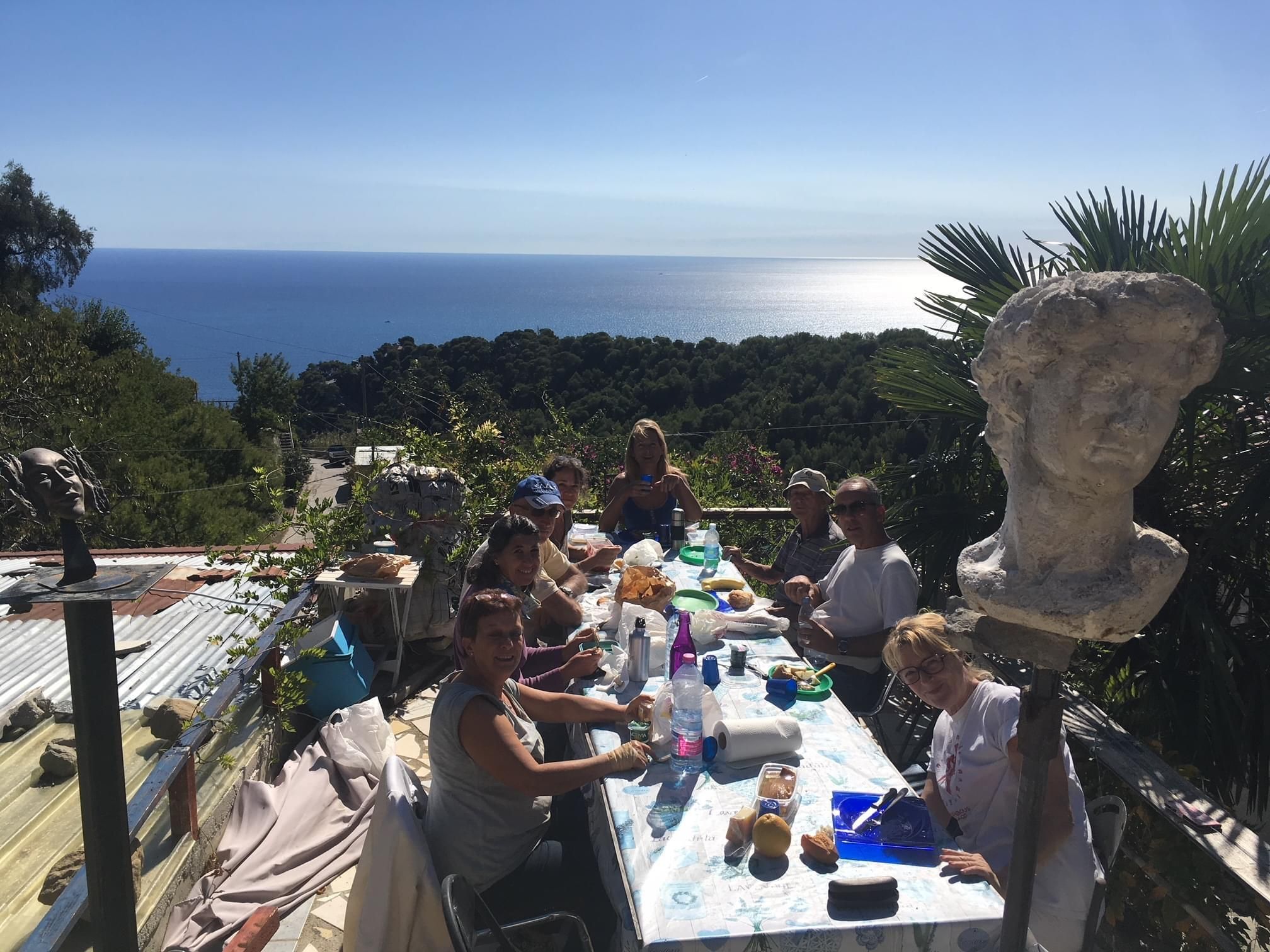 Bildhauerei in Ventimiglia, klassischer Modellierkurs in Italien