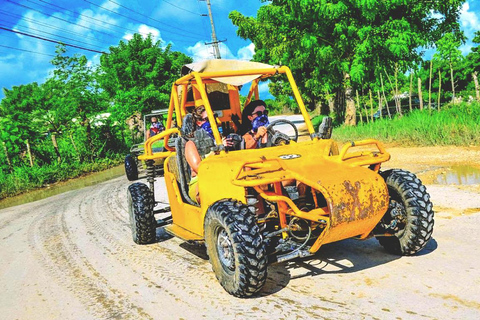 Experiencia en Buggies: Playa, Cenote y Campo de Macao