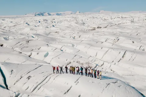 Jökulsárlón: Vatnajökull Gletsjer Wandeltocht met gids