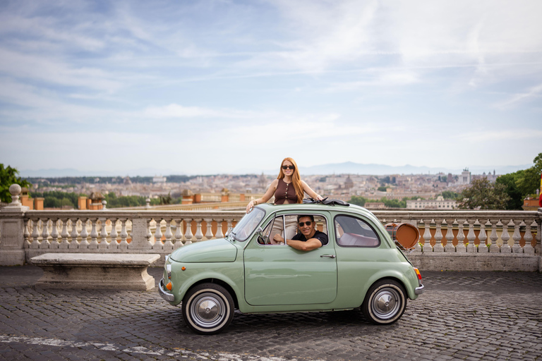 Rome : Visite guidée de la Fiat 500 avec photographeVisite privée