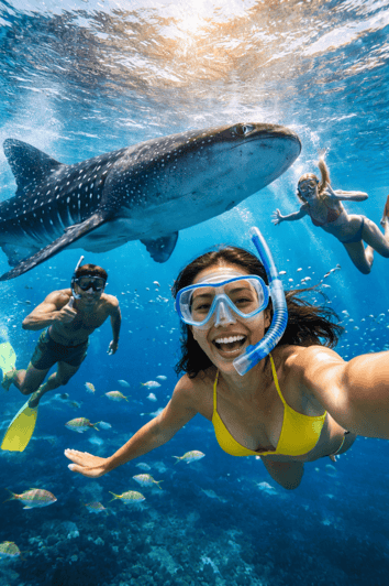 Cebu : requins-baleines, chutes de Kawasan et plongée avec masque et tuba à Sardines Run