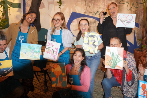 Lisbon: Wine & Paint Experience